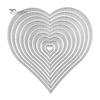 12Pcs Heart DIY Cutting Dies Stencil Scrapbooking Album Card Embossing Craft Kit