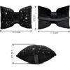 2 PCS Bling Car Pillows,Rhinestones Bowknot Car Headrest Pillow,Car Neck Pillow for Driver Relax Necksupport,Sleeping Travel Support Neck