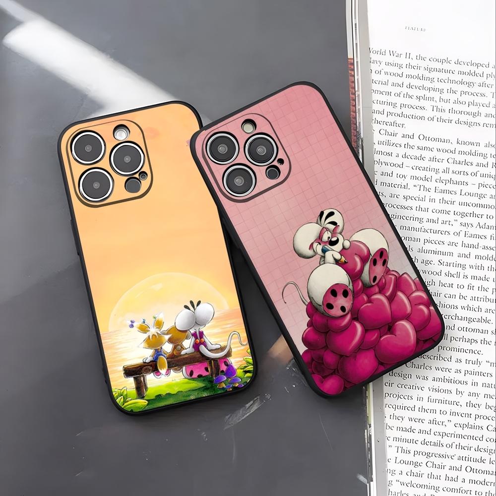 Cartoon D-Diddl Phone Case For IPhone 17 Pro Max 16 15 14 Pro Max 13 11 X Xs Xr 8 7Plus Silicone Cover