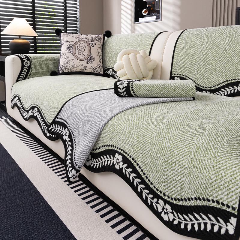 

Новая подушка для дивана, фиксированная, нескользящая, из шенилла, подушка для сиденья, универсальная для всех сезонов, специальный чехол для дивана из кожи высокого класса 70*70cm