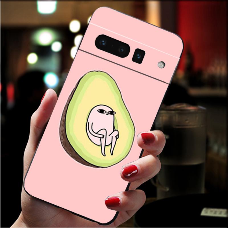 Phone Case For Google Pixel 10 9 Pro XL 9A 8 7 6 Pro Pixel 8A 7A 6A Pixel 8 7 6 5 Art Funny Avocado Fruit