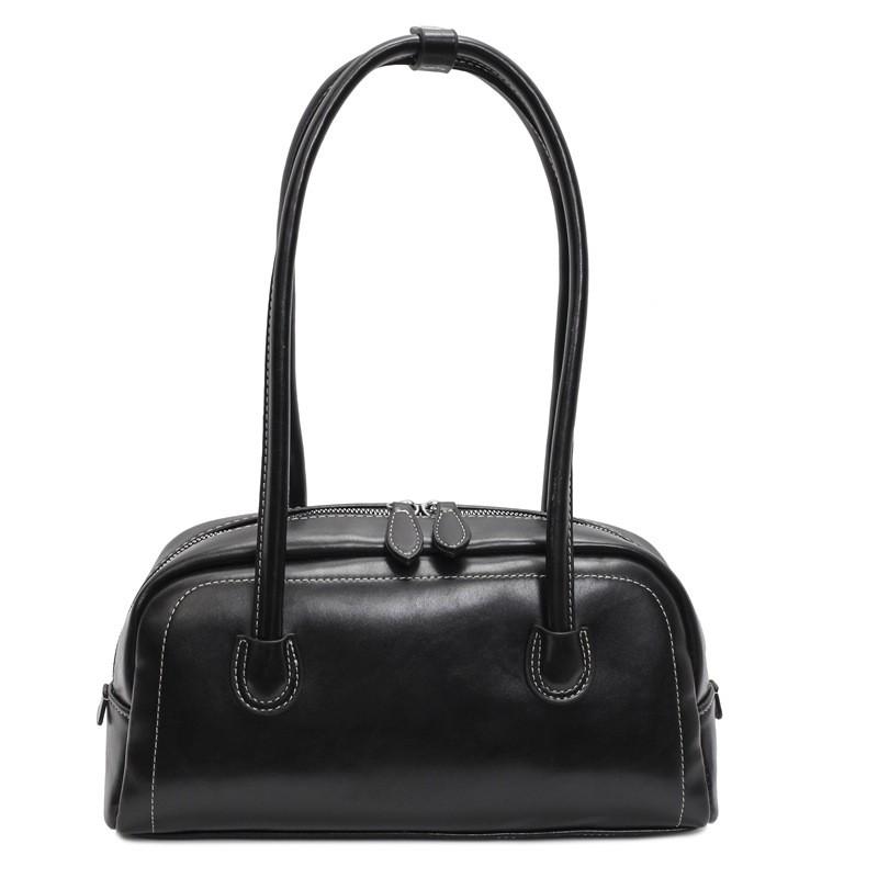 IELGY Retro Fashion Underarm Bag Trendy Bowling Bag Casual One Shoulder