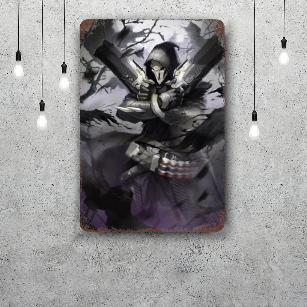 Overwatch Classic Poster Rusty Metal Plaque Retro Decorative Plate Bar Man Cave Garage Club Metal Sign Wall Decoration