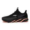 Anta Leather Casual Low-Top Running Shoes Women Sneaker Black Gray Orange 122045522-6