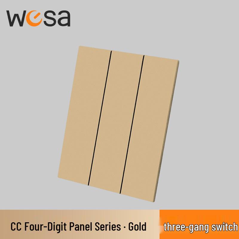 European Standard Flame Retardant Multi-Socket Wall Panel with Switch