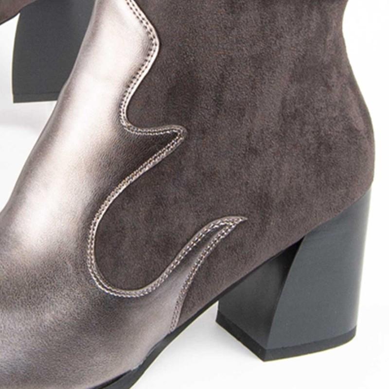 Bota De Tacón Para Mujer.  Montevita  Tejan8  100947