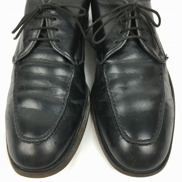 Pre-1980s USA Vintage All Leather Goodyear U-Tip Business Shoes Black Size 9.5D (Approx. 27.027.5cm) Men's(USED)