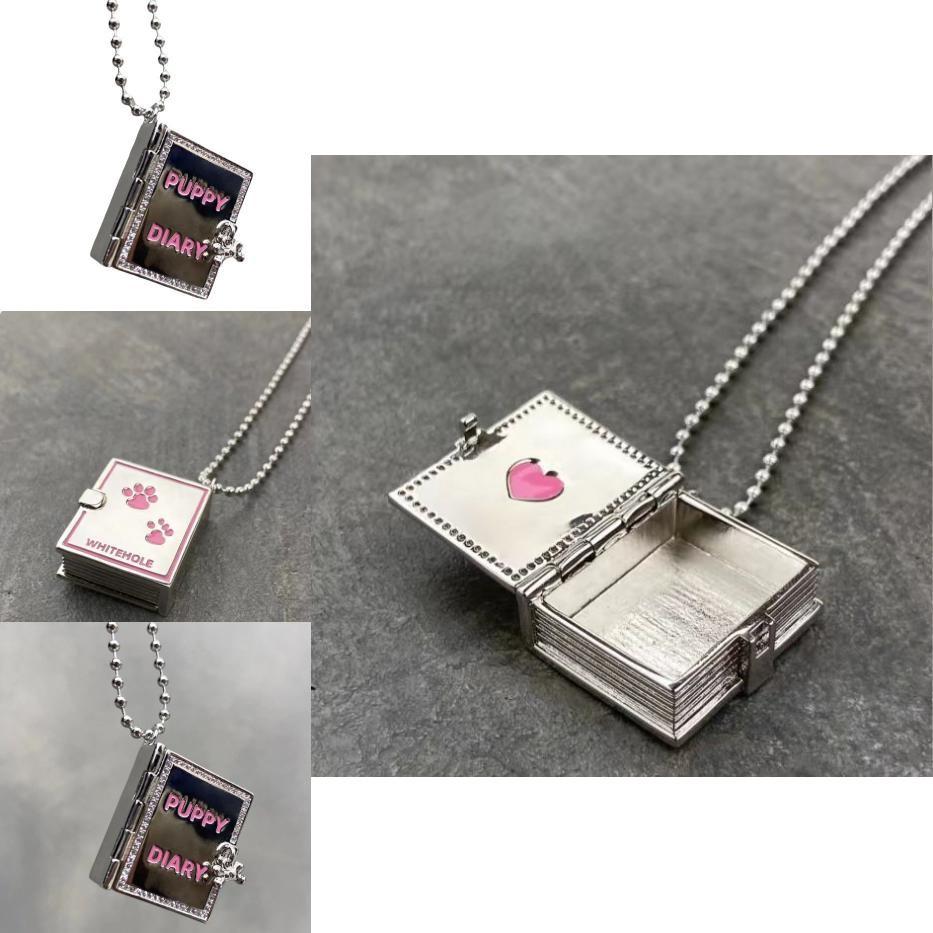 Dog Cartoon Charm Necklace With Zirconium Accents For Women And Men