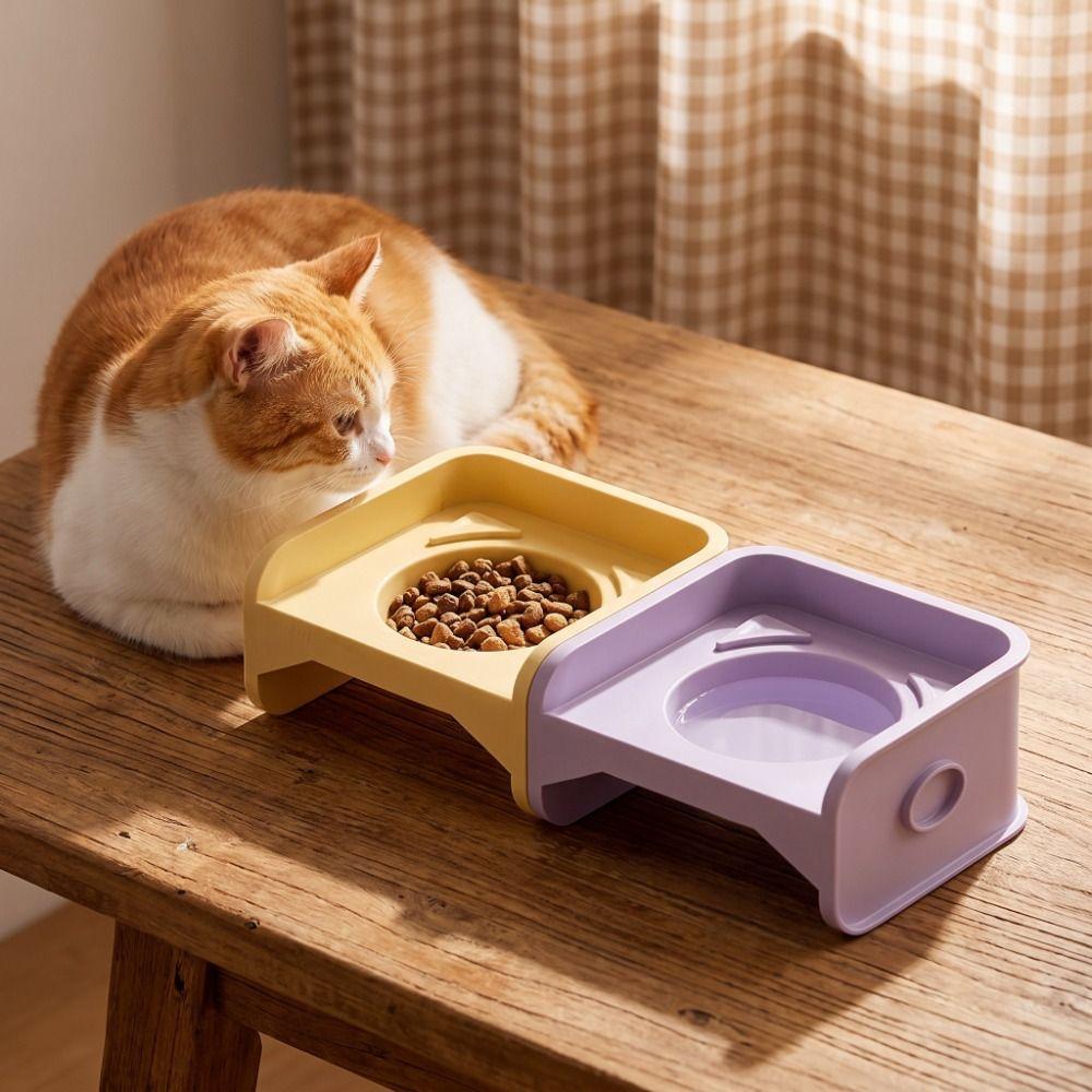 Leak-Proof Raised Pet Feeder Removable Pet Feeding Dish High Quality Elevated Cat Bowl For Dogs