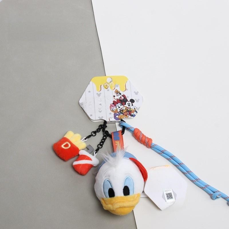 Mickey Mouse Head Plush Keychain With Polyester Fiber For Backpack Decor