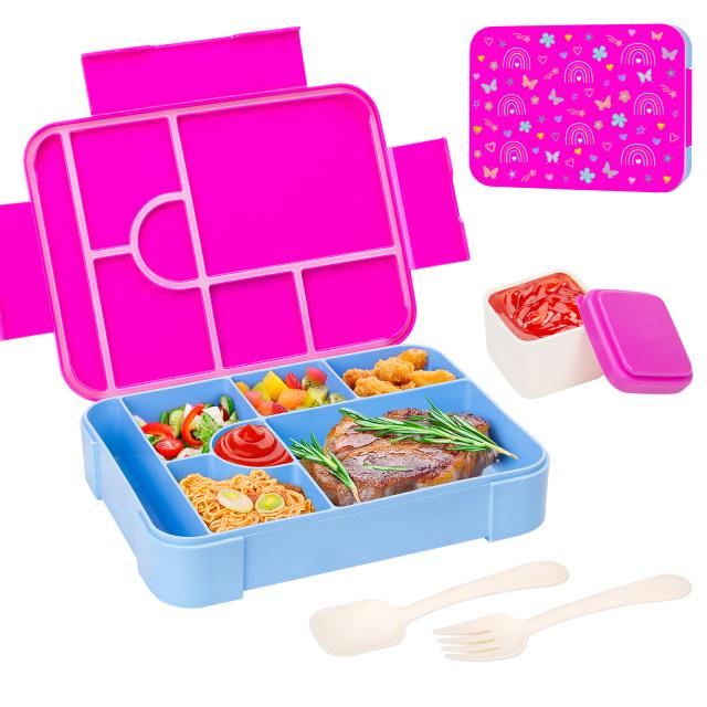 1100ml Lunchbox Mikrowellengeeignet Bento Box Tritan Zwischenschicht Auslaufsichere Aufbewahrungsbox Luftdichte Behälter Studenten Erwachsene Schule