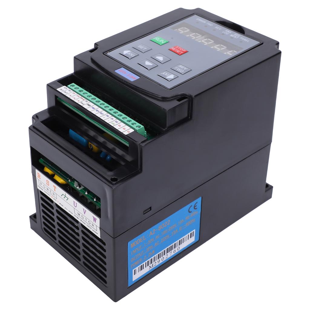Invertor 2.2KW Control viteză A2?8022 1?Faza 3?Intrare fază AC180?250V 3?Ieșire de fază AC220V