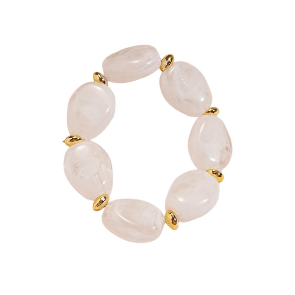 Oval Irregular Wide Bracelet Bohemian Retro Hand Ring Simple Acrylic Bangle  Girls