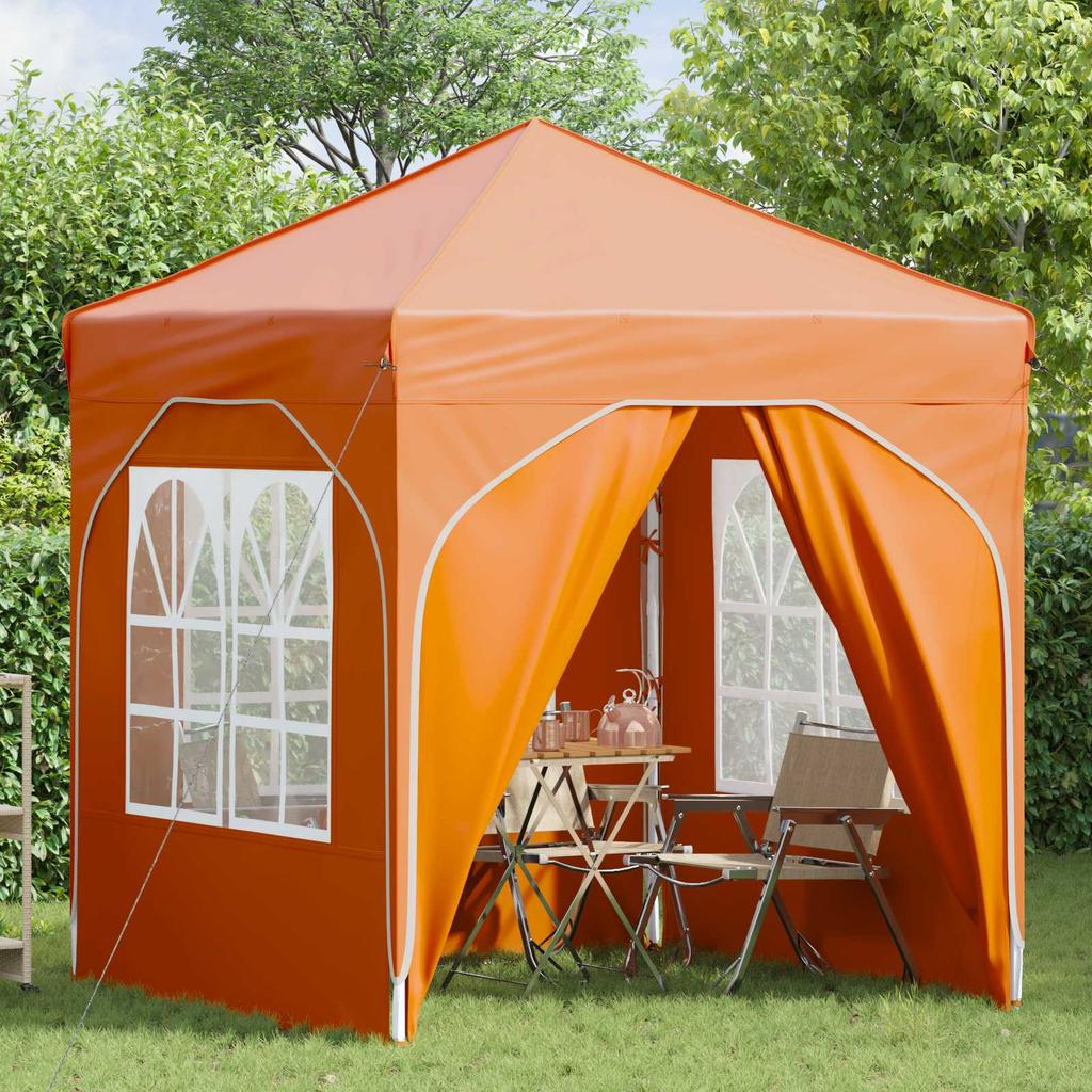 Pop Up Party Tent 192 X 192 X 245 Cm Orange