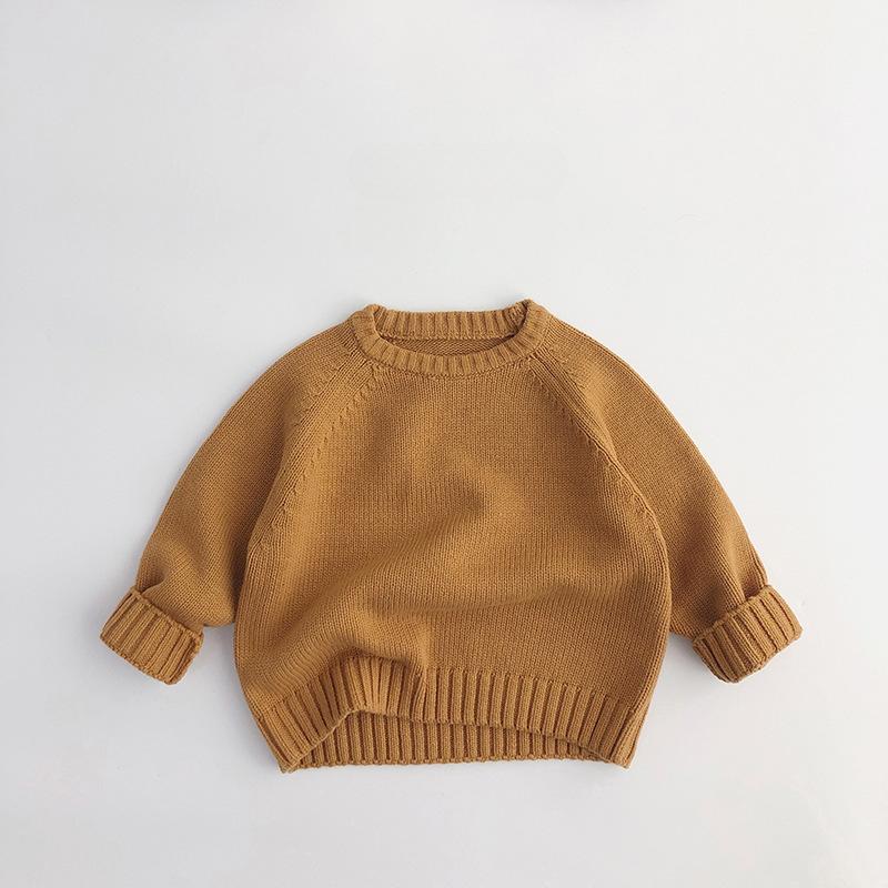 Kids Clothes Winter Kids Autumn Sweaters Boys Girls Knit Pullover Solid Girls Thick Sweater Kids Knit Wear