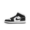 Air Jordan 1 Mid GS Hologram Kids Sneakers Black New-Emerald University-Red DR9495-001