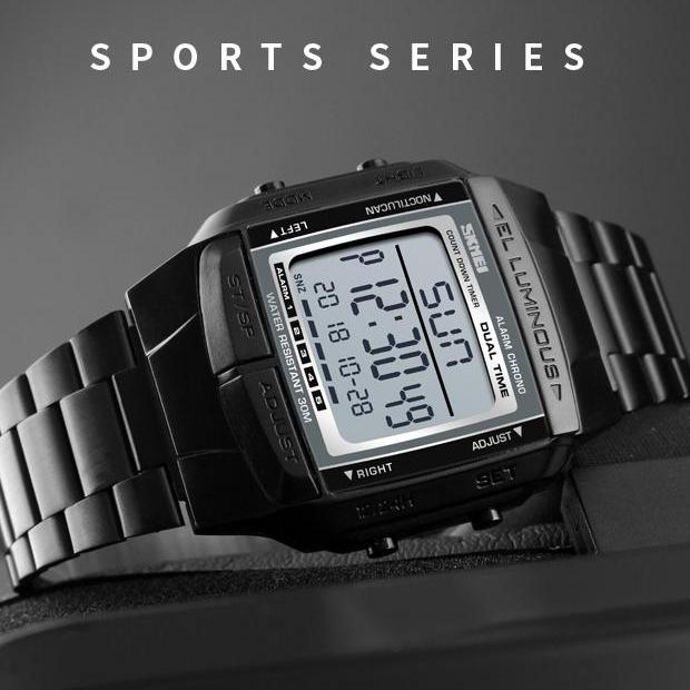 Skmei 1381 Chronograph Countdown Men Wristwatch Casual Outdoor Male Clock Luminous Reloj Montre Homme Digital Sport Mens Watch