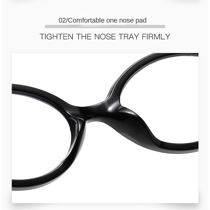Y2K Oval Anti Blue Light Blocking Glasses Women's Clear Anti Radiation Filter Glasses Anti Radiation Eyeglass