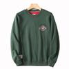 Hk Trendy Brand! Spring and Autumn Knitted Terry Cotton Letter-Print Pullover Sweatshirt for Men, Loose Casual Couple's Sports Jacket