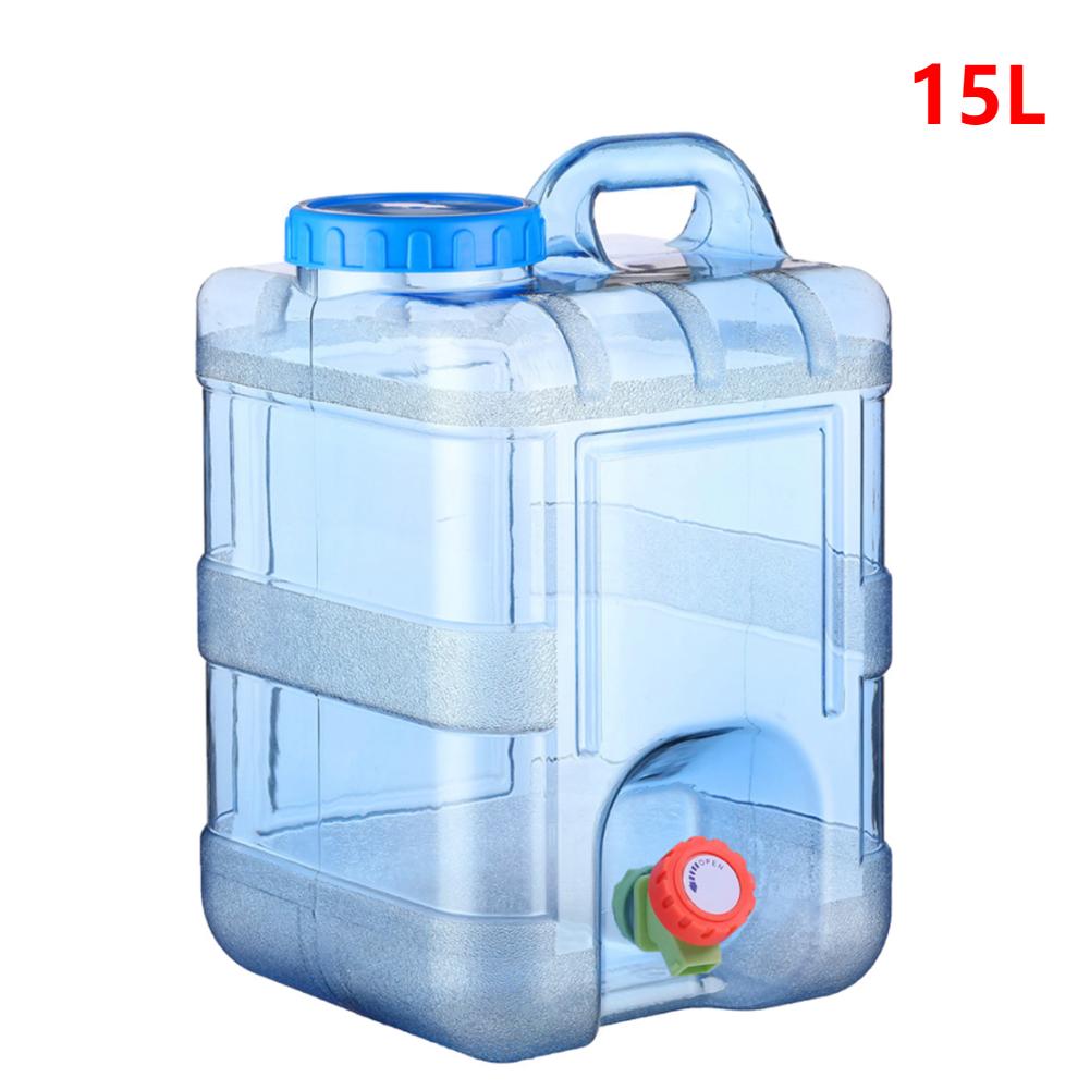 15-5L Water Bucket Portable BPA Free Car Water Carrier Tank Large Capacity for Outdoor Camping/Hiking Emergency Storage