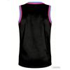Black Basketball Jersey with Design for Bad Boy Cartoon Characters and City Skyline