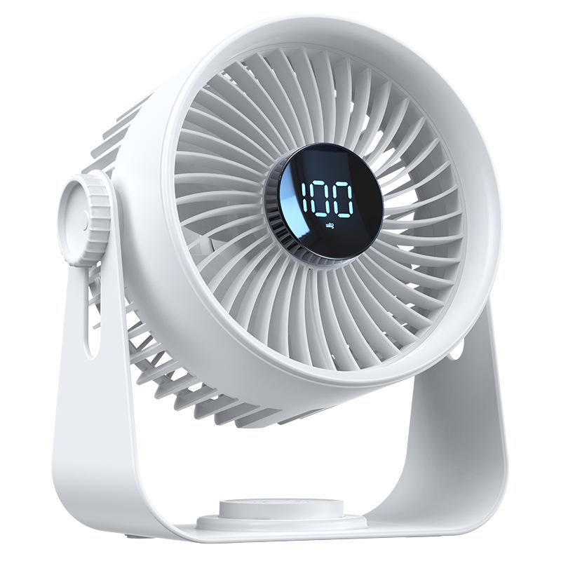 Rechargeable High-Power Desktop and Outdoor Fan with Timer & Remote Control