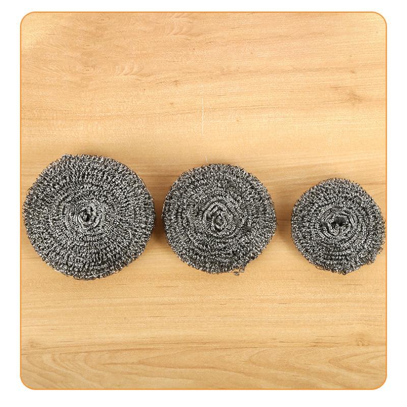 1/2/4Pcs Steel Wire Dishwashing Scrubbers Rust Proof Long Lasting Stainless Steel Balls for Kitchen Cleaning Use