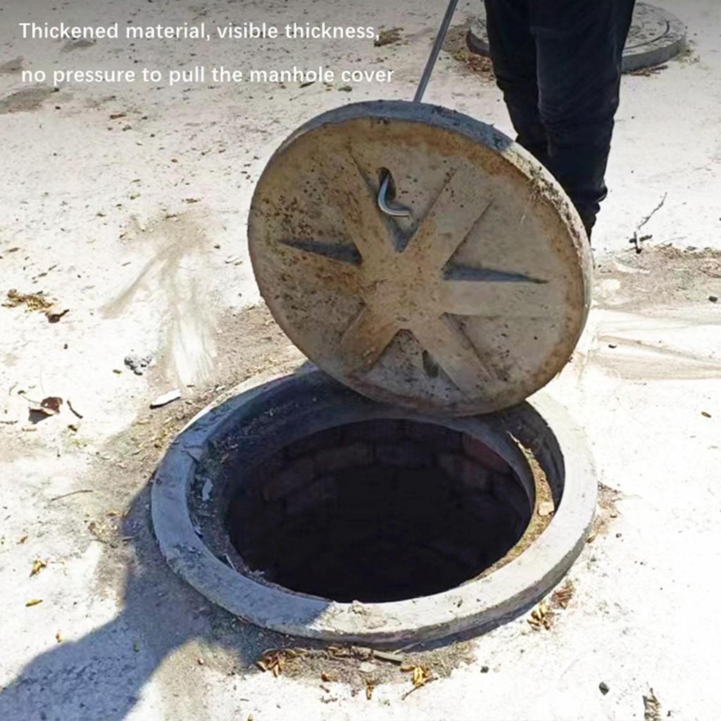Manhole Hook Tool Utility Single for Moving Door Lifting and Pulling