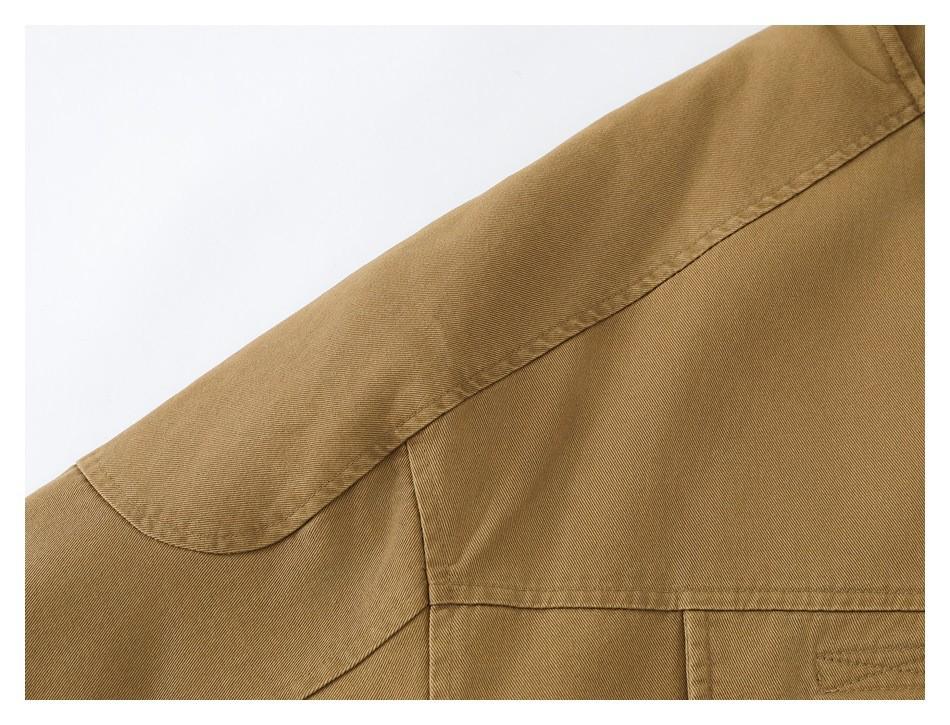 FORN3 Men's Winter Cotton Pilot Jacket with Stand Collar, American Retro Style, N1705