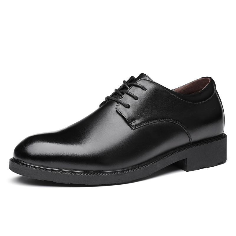 Men s Cowhide Leather Formal Shoes: Hidden Height Increasing, Wedding & Business, Sizes 36-47 43