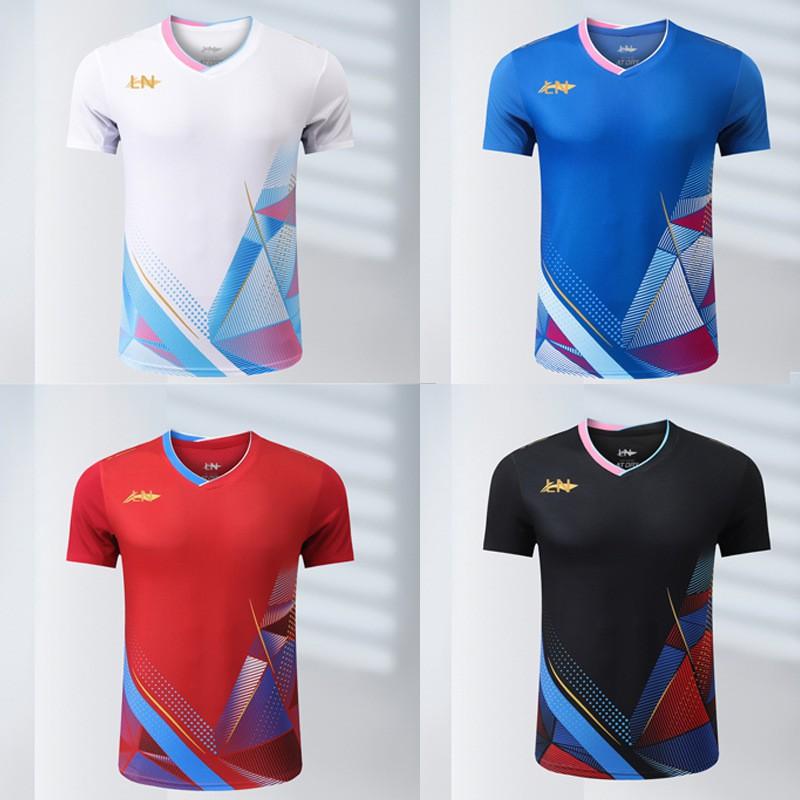 Unisex Quick-Dry Badminton Shirt Men Women Kids Sport Training Tee