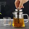 Glass Teapot Heat-resistant Flower High Borosilicate Fair Pot Stainless Steel Bubble Teapot with Filter Heat-resistant Glass Pot