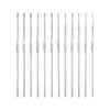 Uxcell 12/24/30pcs Stainless Steel Crochet Hook 0.5mm-3mm Knitting Needles Straight Crochet Hook for DIY Weave Sewing Tools