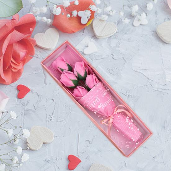 

1 коробка, подарочная коробка с цветами, яркая цветная коробка, романтическая декоративная креативная подарочная коробка с искусственными розами на день Святого Валентина