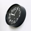 Lemnos Riki Steel Clock Clock Black BK RIKI STEEL CLOCK Radio-Controlled WR08-25