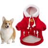Warm Cat Clothes Dog Winter Sweater Soft Cotton And Polyester Puppy Cold Weather Coat Hooded Sweatshirts For Autumn Small Dogs