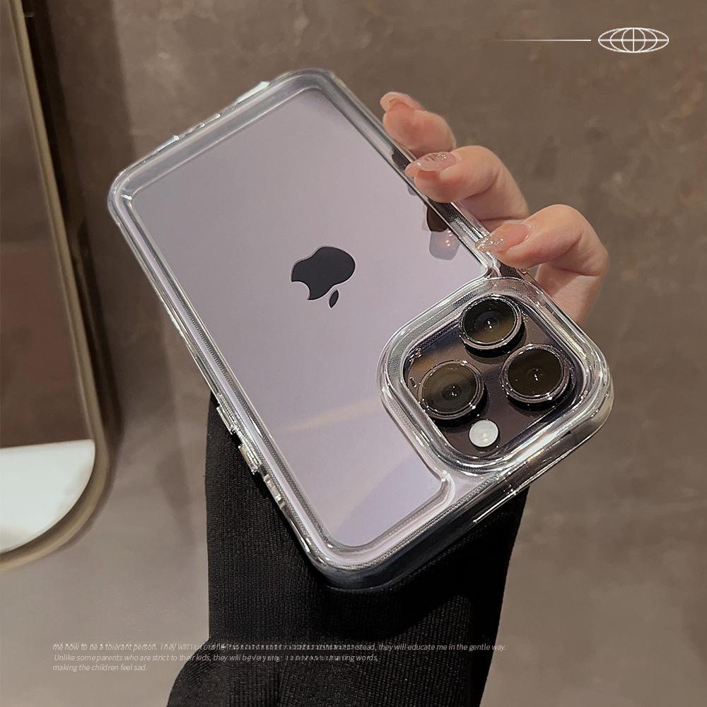 Acrylic Space Shell IPhone 14 Apple Phone Case 16Pro Max Full Cover Anti Fall 15 Suitable for 11 Transparent X