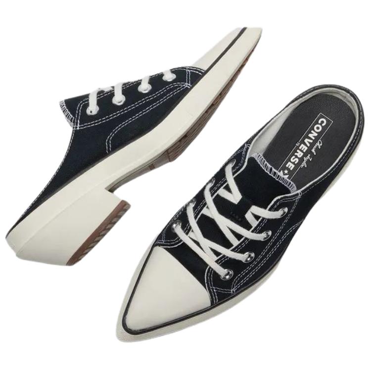 Converse Chuck 70 De Luxe Pointed Mule Comfortable Fit High Heels Women Heels Black A16060C