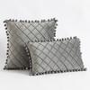 Cute Pom-poms Throw Pillow Covers 30x50cm 45x45cm Luxury Textured Square Cushion Case for Sofa Bedroom Pillowcase Christmas Gift