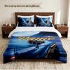 The Polar Express Personalized Custom Name 3‑Piece Bedding Set Soft Duvet Cover Set For Bedroom Home Decor