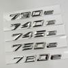 Car Trunk Words Letters Logo Badge Emblem Decals Sticker For BMW 7 Series 730e 740e 745e 750e 760e F01 F02 G11 G12