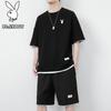 PLAYBOY Men's Casual Short Sleeve T-Shirt and Shorts Set