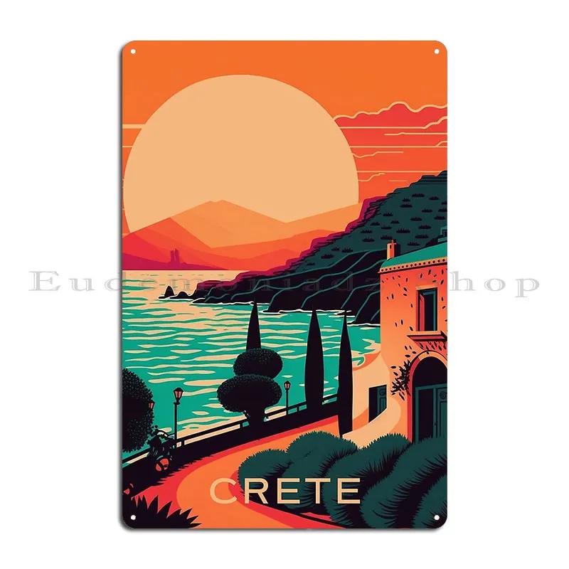 Crete Metal Signs Garage Design Club Garage Decoration Custom Tin Sign Poster 20x30cm(7.8x11.8inch)