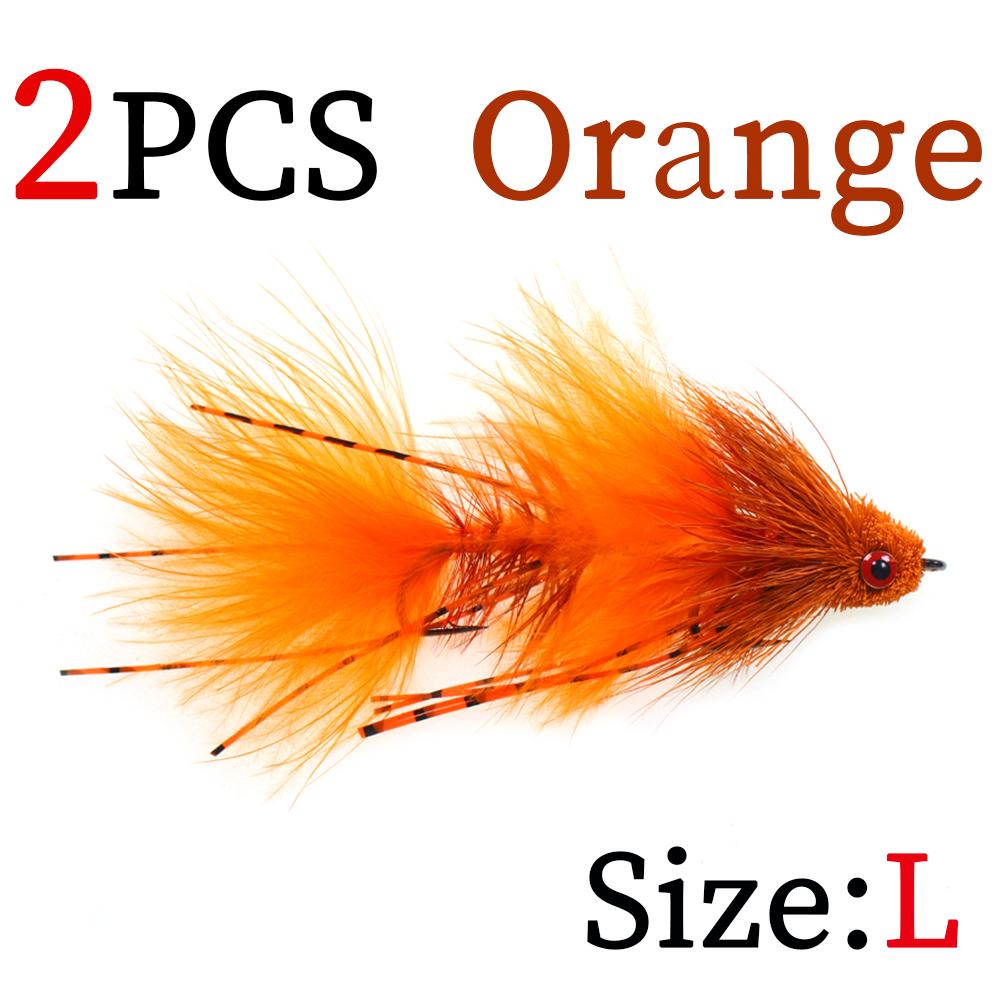 

Articulated Streamer Fly with Deer Hair Bass Bug & Fish Spine-2 Hook Design for Big Game Saltwater Effective Fishing Lure Baits