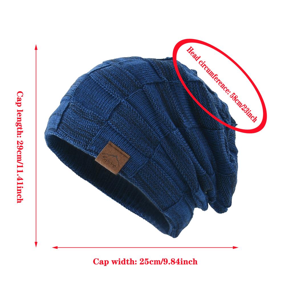 Autumn and winter plush mixed color versatile knitted hat with warm and fashionable pullover hat in winter