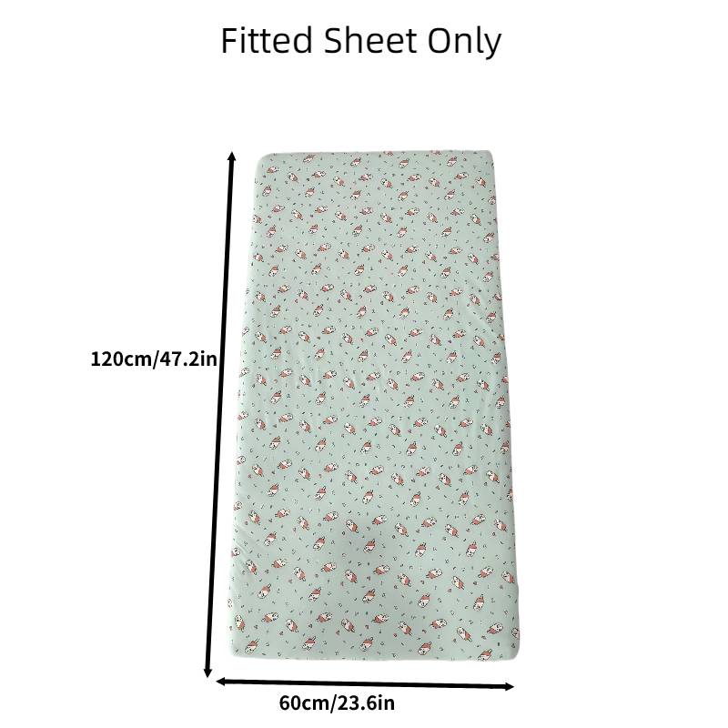 

Baby Pure Cotton Crib Mattress Cover Bedding Cartoon Pattern Kids Fitted Sheet Ice-cream (120*60cm/47.2*23.6in)