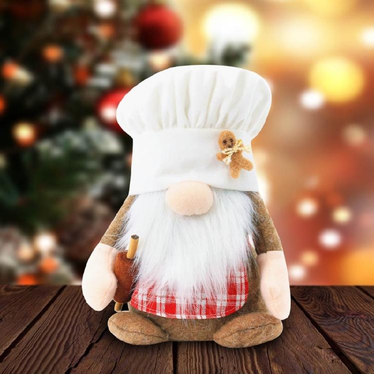 Cloth Material Chef Gnomes Home Shopping Mall Decorations 2 Styles To Choose