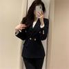 Women's Non-Iron Professional Suit Set – Ideal for College Interviews, Formal Wear, and Commutes. Two-Piece High-End Set for Spring and Autumn.