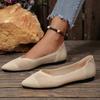 Princess Shoes 2025 New Single-shoe Women's Color-blocked Knitted Flat Shoes, Flying Weaver Women's Shoes