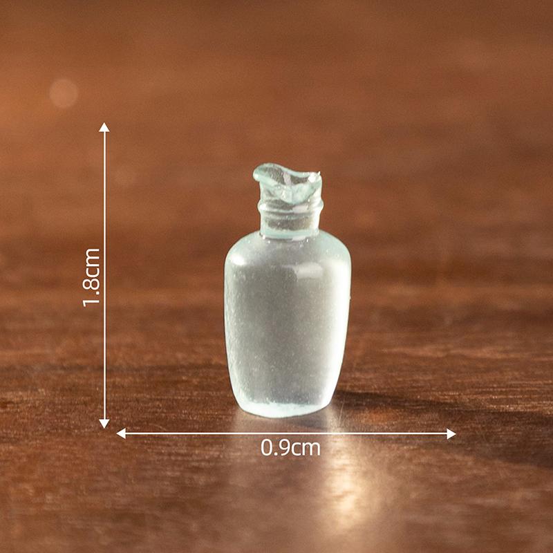 1PC Dollhouse Resin Ice Transparent Antique Bottle Porcelain Ornaments Dolls House Micro Landscape Decoration DIY Accessories